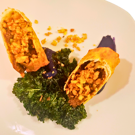 Vegan Boudin Egg Roll