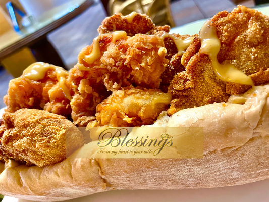 Catfish Oyster and Shrimp Po'boy