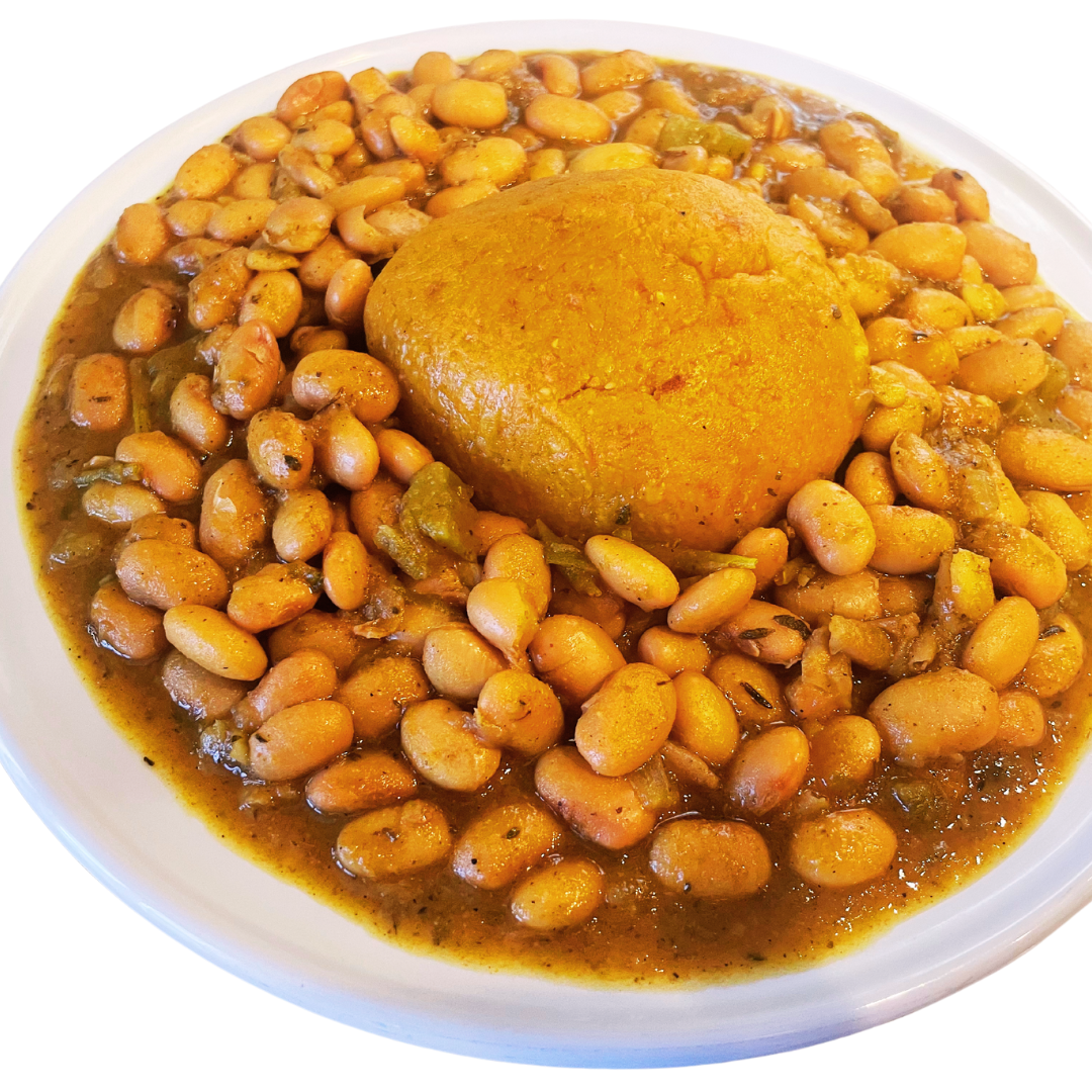 Fufu and Curry Beans